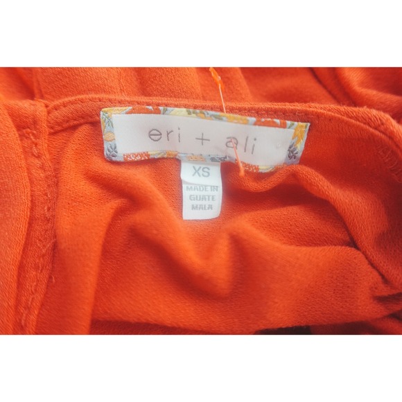 Eri‎ + Ali Anthropologie Red Button Back Blouse XS Boho Swingy Tunic Top - Picture 7 of 8